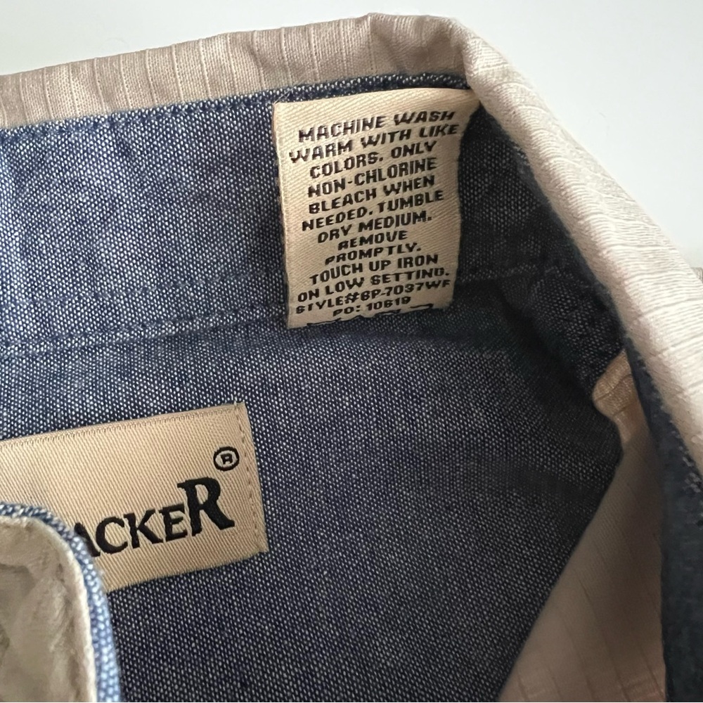 Backpacker ripstop button down shirt, beige, xs - Picture 6 of 9